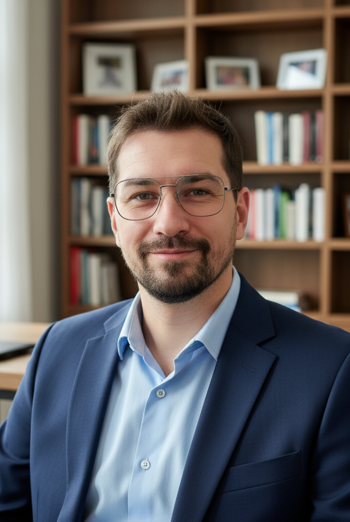 Diego Vargas en su oficina